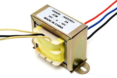 110/220VAC to 32VAC 2000mA 2A Center Tap Power Transformer 16V-0-16V 32VAC 16Vx2