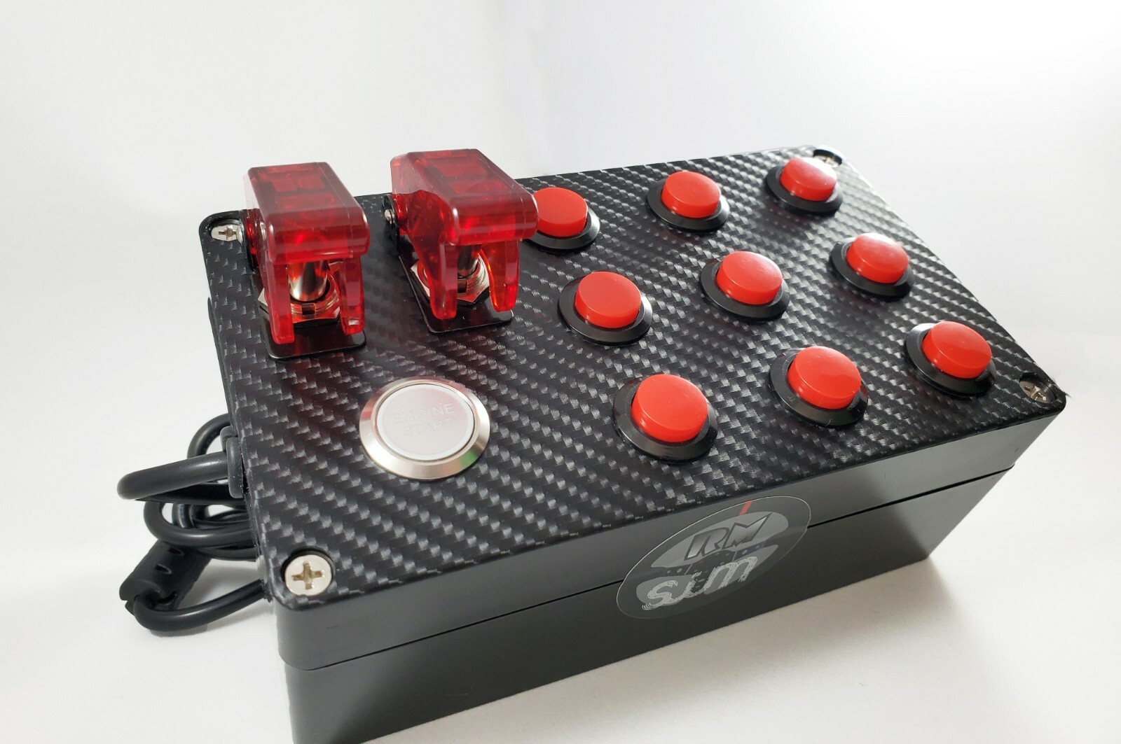 USBボタンボックス PC用スイッチボックス SIMレース用 Amazon | SIMPUSH シムレーシング用品 ボタンボックス button