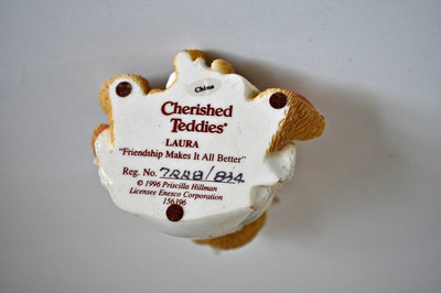 Vintage Enesco Cherished Teddies Nurse Laura Bear Figurine Collectible Friends