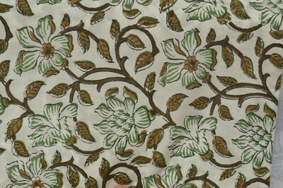 2.5 Yard Cotton Natural Gift Handmade Craft Sewing Dressmaking Fabric  (2k24)