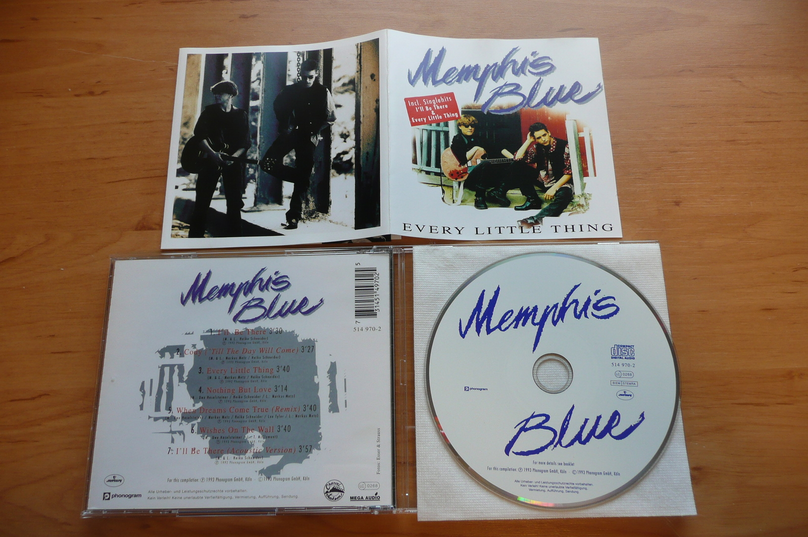 CD MEMPHIS BLUE - EVERY LITTLE THING / MERCURY 1993 ORG / POP ROCK