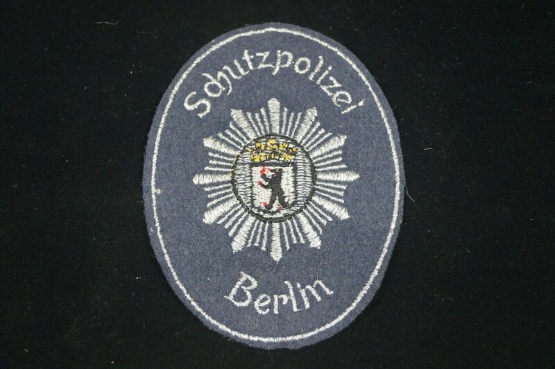 German Schutzpolizei Berlin Police Patch 3