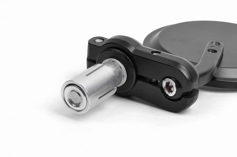 Cafe Racer Black Round Motorcycle 7/8" End Bar Side Mirrors For Honda Suzuki