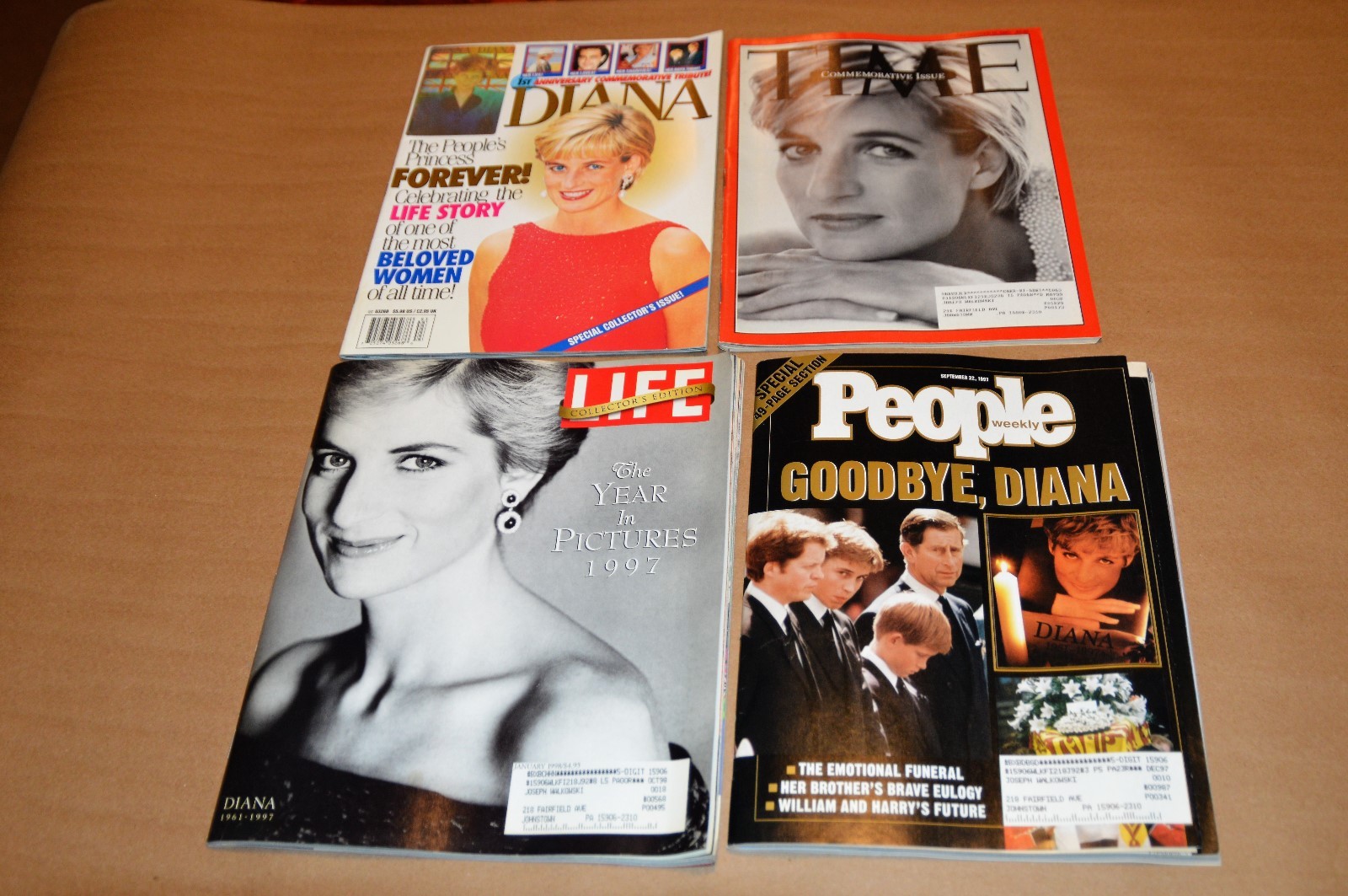 Princess Diana magazines + papers 3 Collectors magazines 1 Commemorative 12 tota