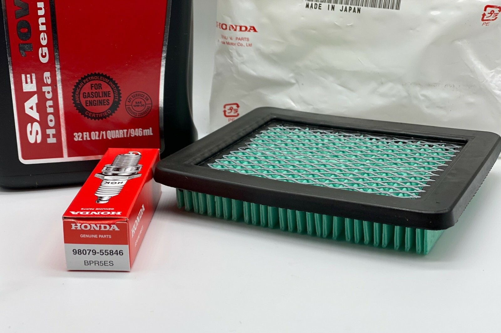 Honda EU3000 Oil Change Service Kit Filter Spark Plug Air Generator