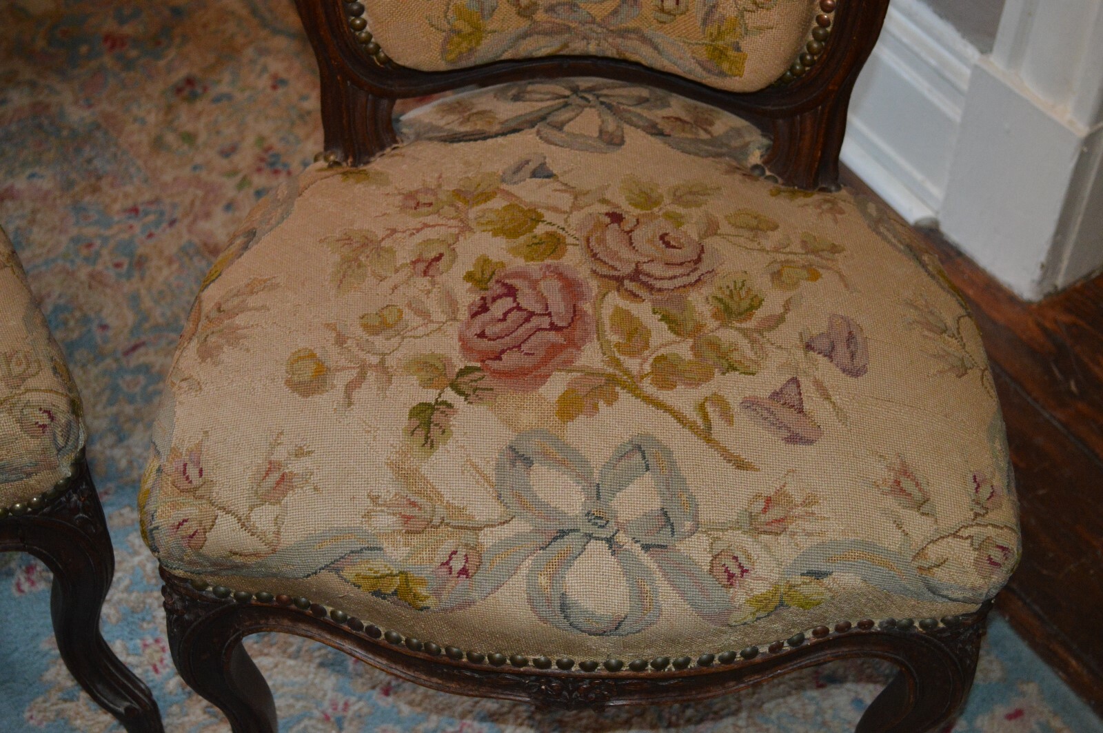 Period Louis XV (pair) Fauteulin Chairs C 1750