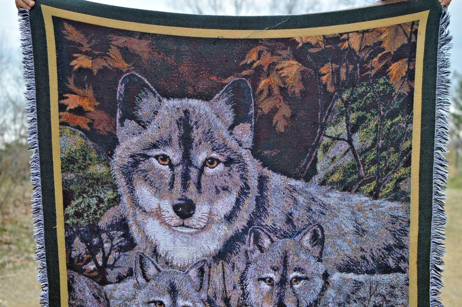 American Weavers Wolf Throw ERIC VAN RAEMDONCK 1998