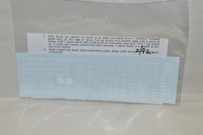 HO scale decals Herald King D-20 Data freight car builders WHITE