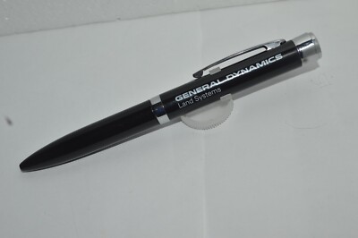 General Dynamics Land Systems Promotional Ballpoint Pen & Flashlight New Old Stq