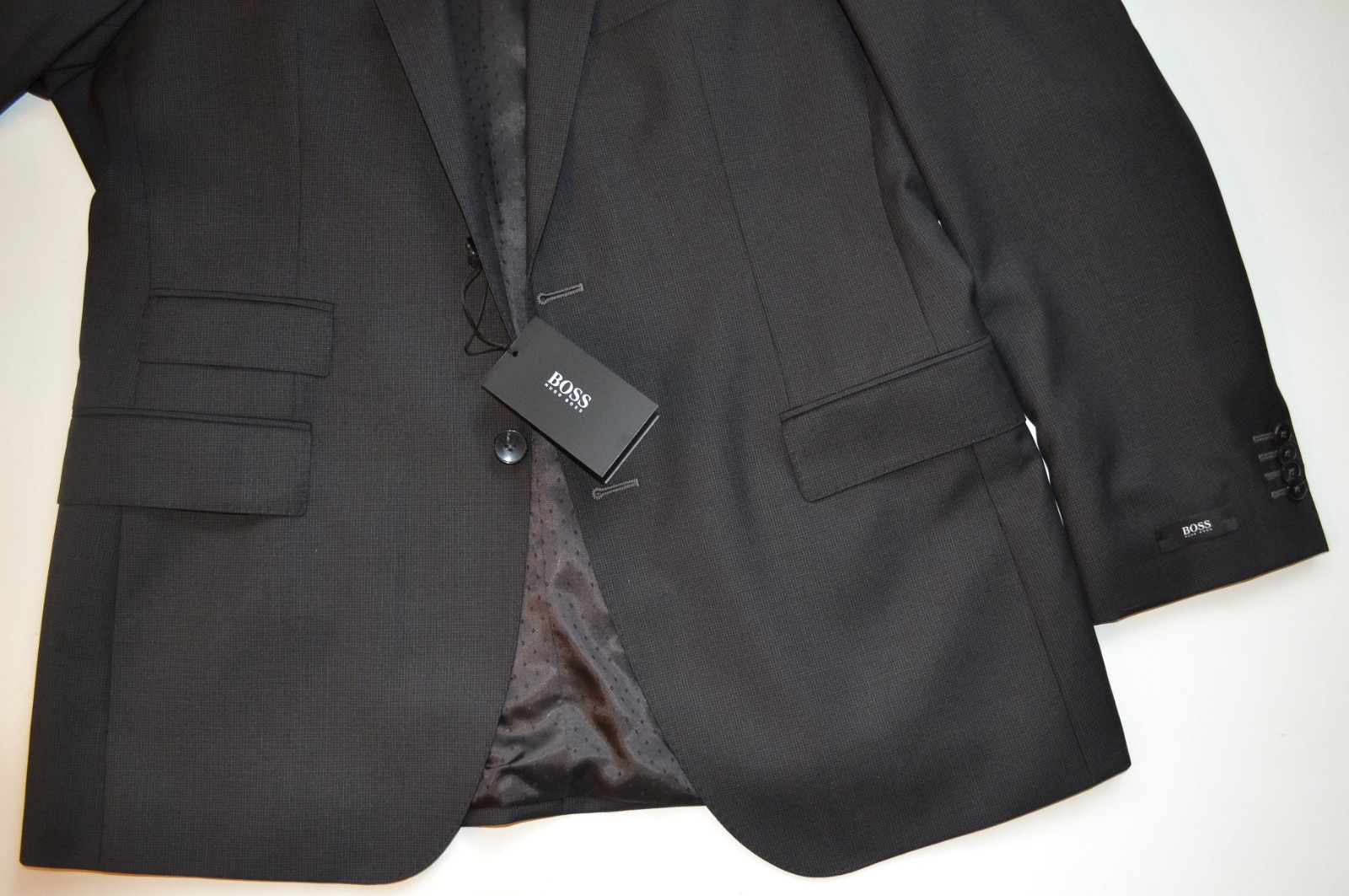 Pre-owned Hugo Boss Black Label Super 100 Wool Comfort Fit Luxurious Business Suit