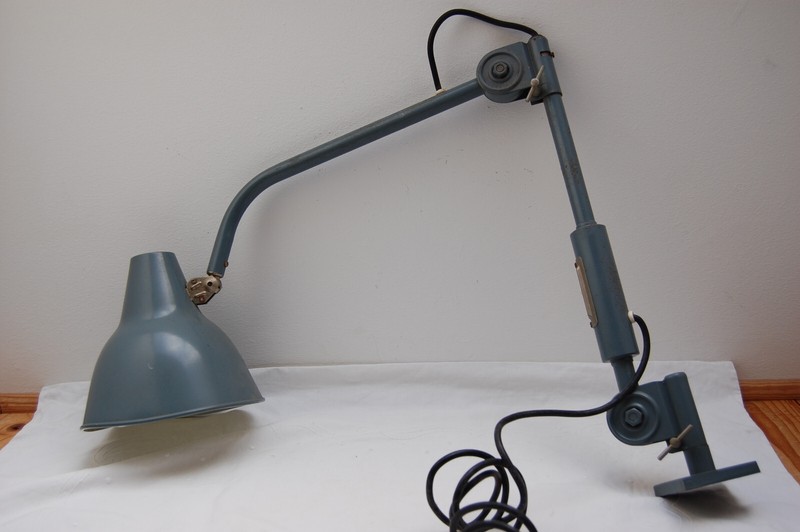 Vintage Arbeitslampe Gelenkleuchte Industrial 50er Hala Kaiser Idell ÃRa