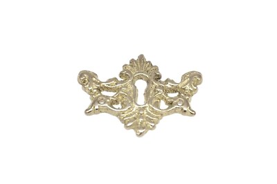 2" Keyhole Cover Plate Escutcheon Furniture Key Hole Cover Brass Lock Plate