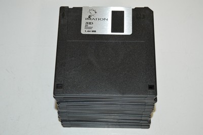 New no box (24) Imation 2HD 3.5'' Floppy Diskettes IBM PC Formatted 1.44MB