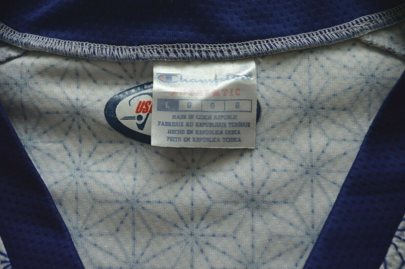 Champion Lacrosse Jersey Shirt Mens L  Champion Spellout Play Like a Champion