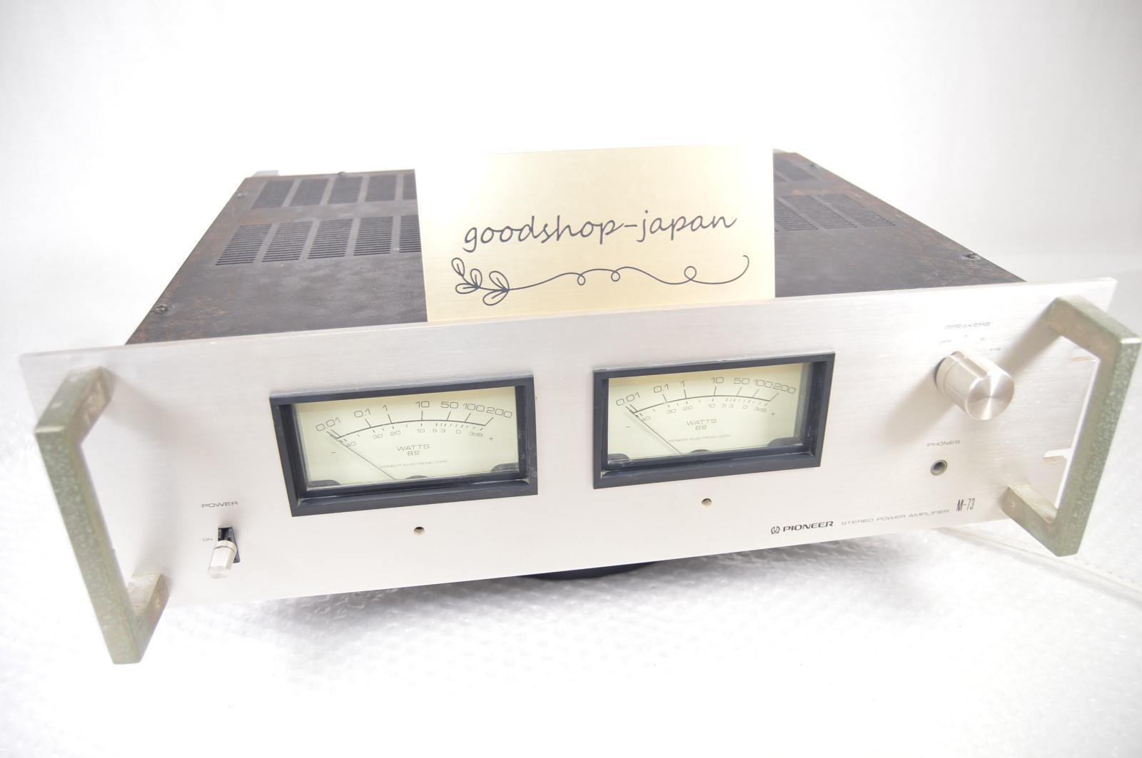 Pioneer ステレオパワーアンプ M-73 ≡ 50DDE-9 【公式通販】