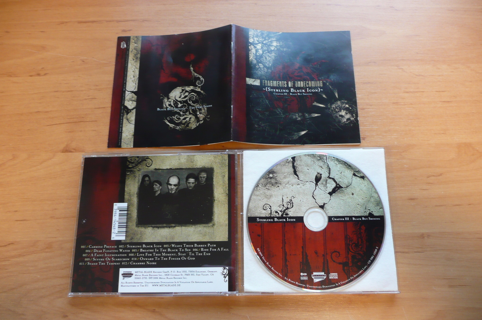 CD FRAGMENTS OF UNBECOMING - STERLING BLACK ICON / METAL