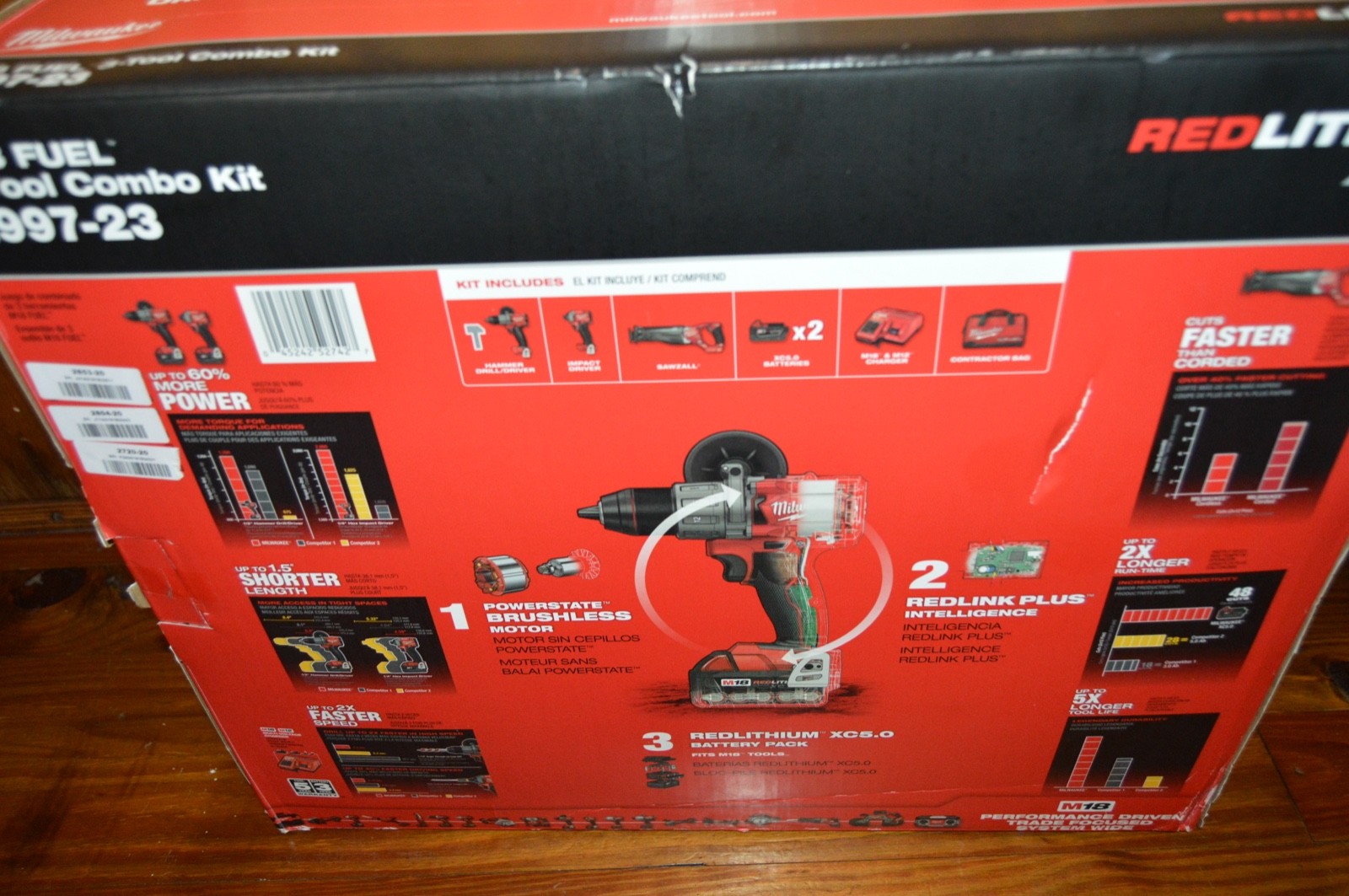 Brand New Factory Sealed Milwaukee 2997-23 3-Piece Fuel Brushless Kit 5.0AHXC