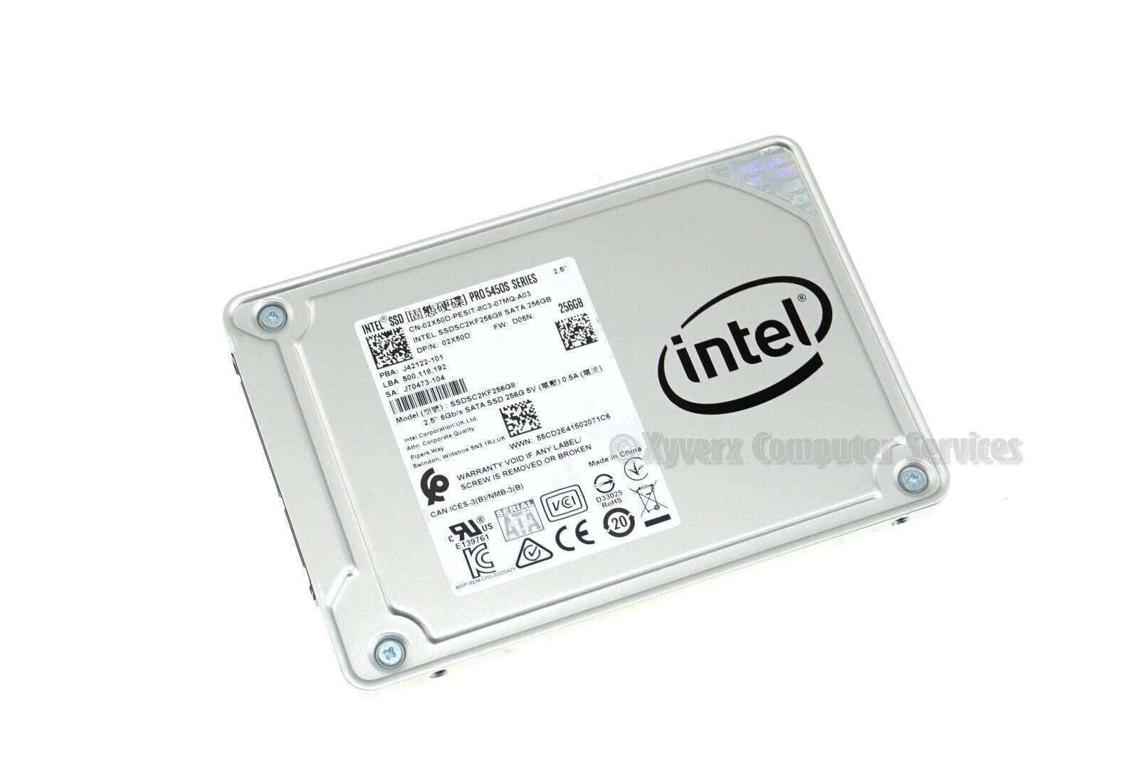 SSDSC2KF256G8 02X50D GENUINE INTEL SSD 256GB SATA (GRD A SSDSC2KF256G8 02X50D GENUINE INTEL SSD 256GB SATA (GRD A