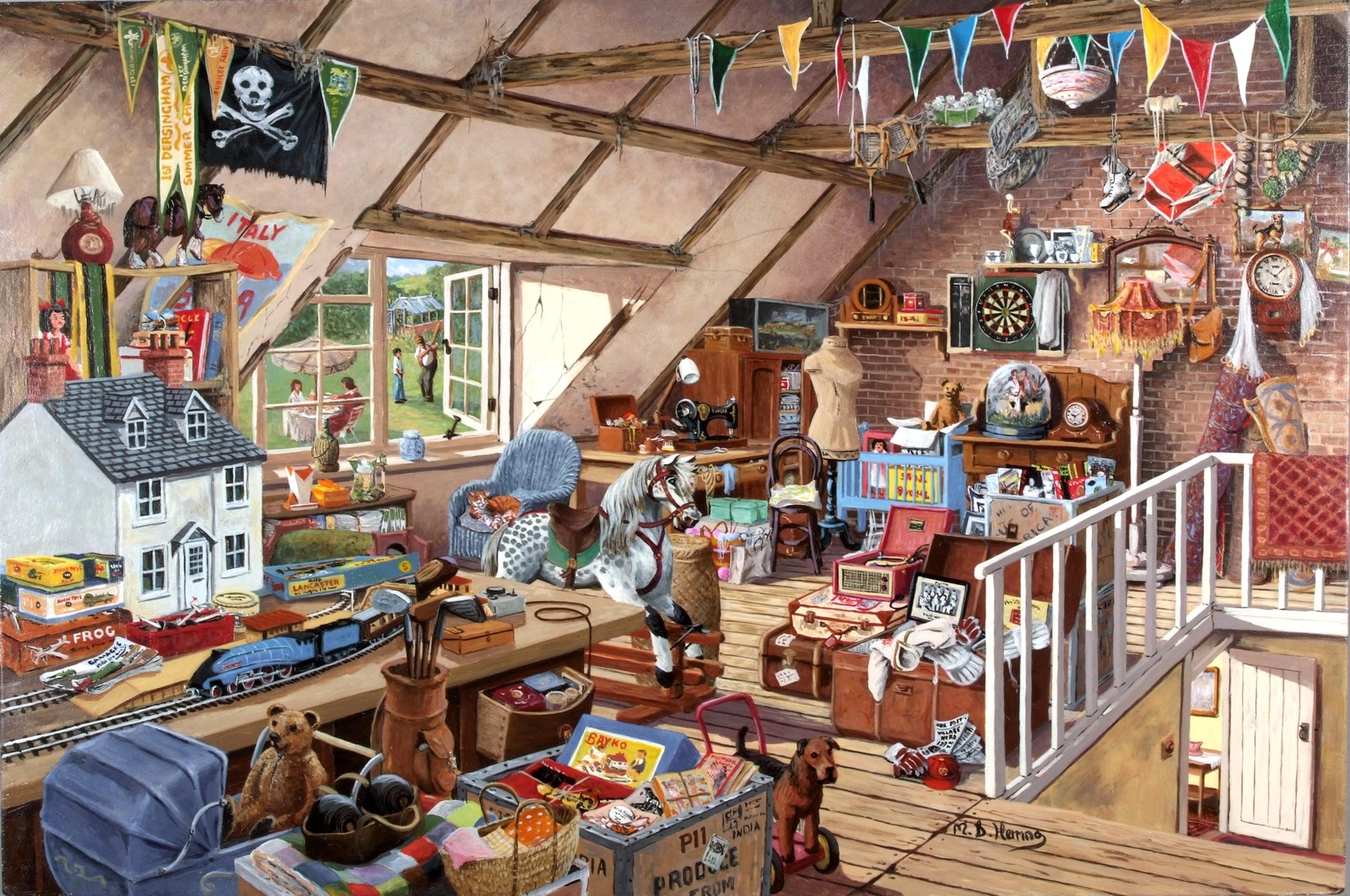 Пазл Ravensburger Бабушкин чердак (19272), 1000 дет.