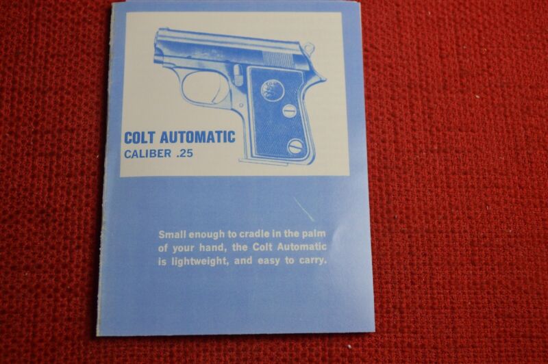 COLT Firearms Factory Junior / JR .25 ACP  Manual