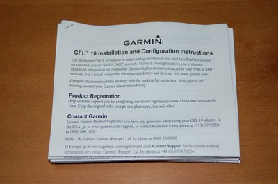 GARMIN  GFL 10 NMEA 2000 FLUID LEVEL ADAPTER W/T-CONNECTOR #010-11326-00
