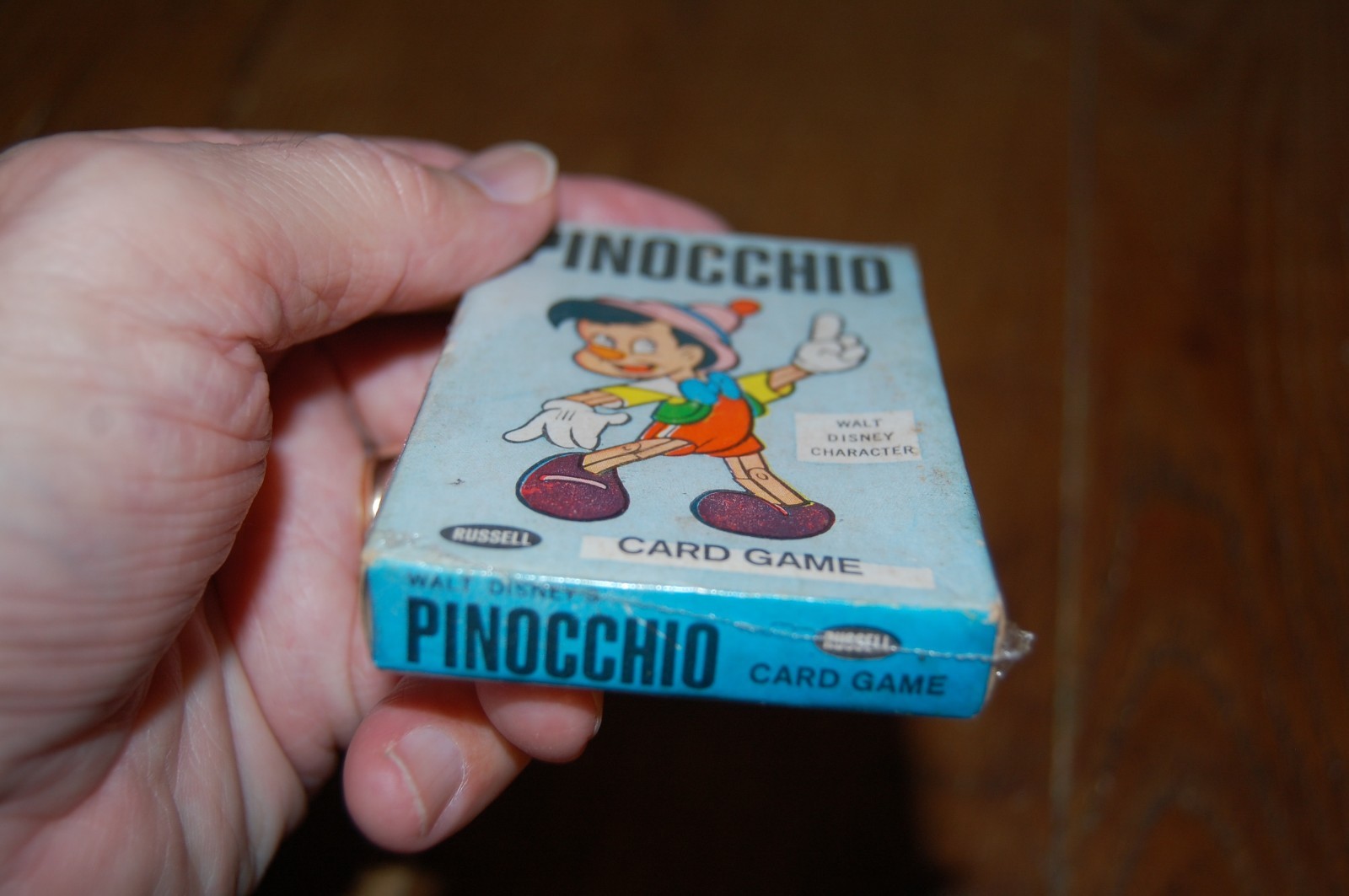 Vtg NEW sealed package  1965©  Pinocchio Walt Disney Russell Playing Cards