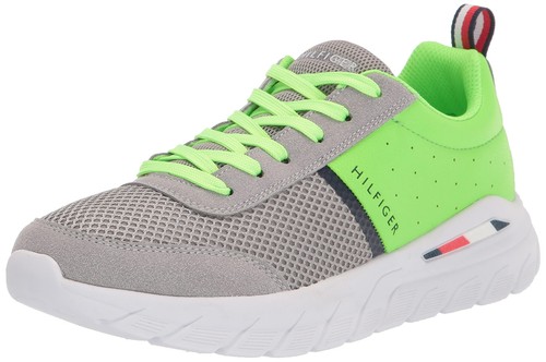 

Мужские кроссовки Tommy Hilfiger NUMLY светло-серого цвета лайма EU 43,5 US 10,5, Light grey/lime green