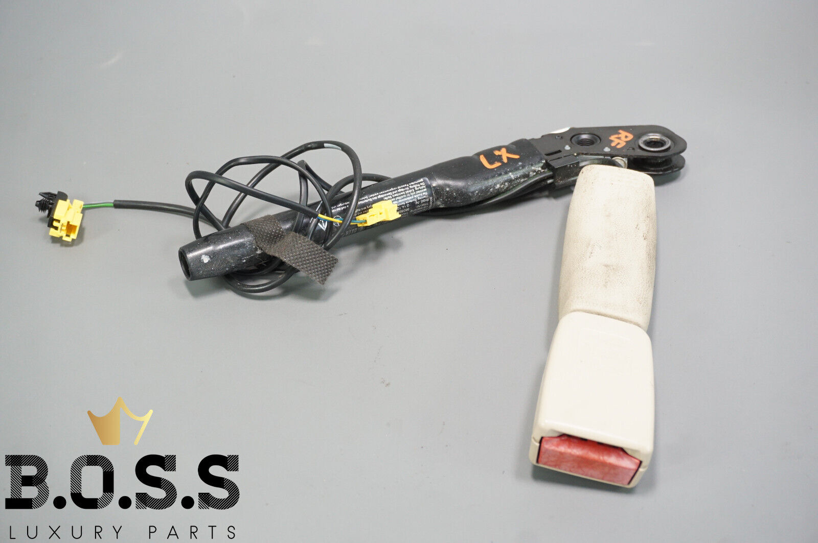 07-13 Mercedes W216 CL600 S550 Front Right Passenger Seat Belt Buckle TAN OEM