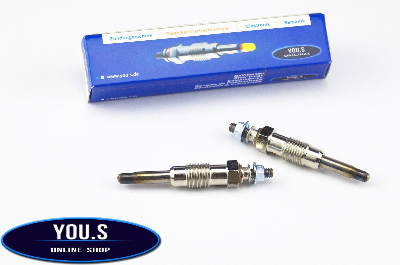 4 Pieces YOU.S Original Glow Plugs For PEUGEOT 205 1.9 D 47-51 KW