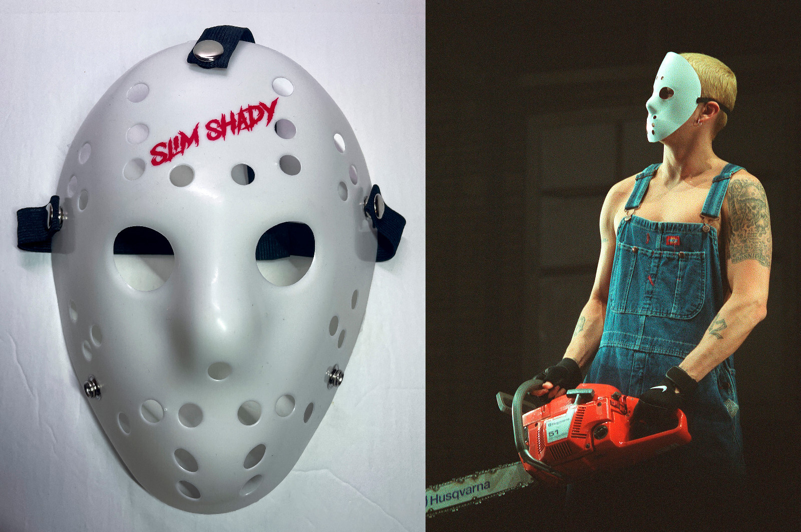 【新品】EMINEM The Death of Slim Shady mask Eminem Halloween 2023 Rated R Collection SLIM SHADY Hockey