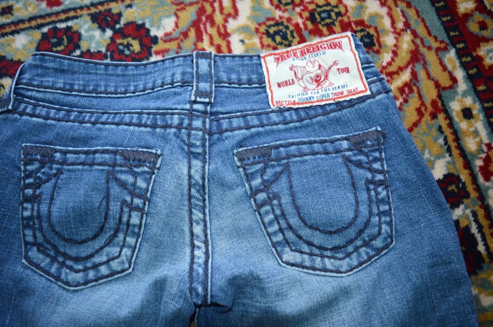 [新品] TRUE RELIGION SECTION ROW SEAT True Religion Section Row Seat Boot Cut Jeans Size 30 x 28