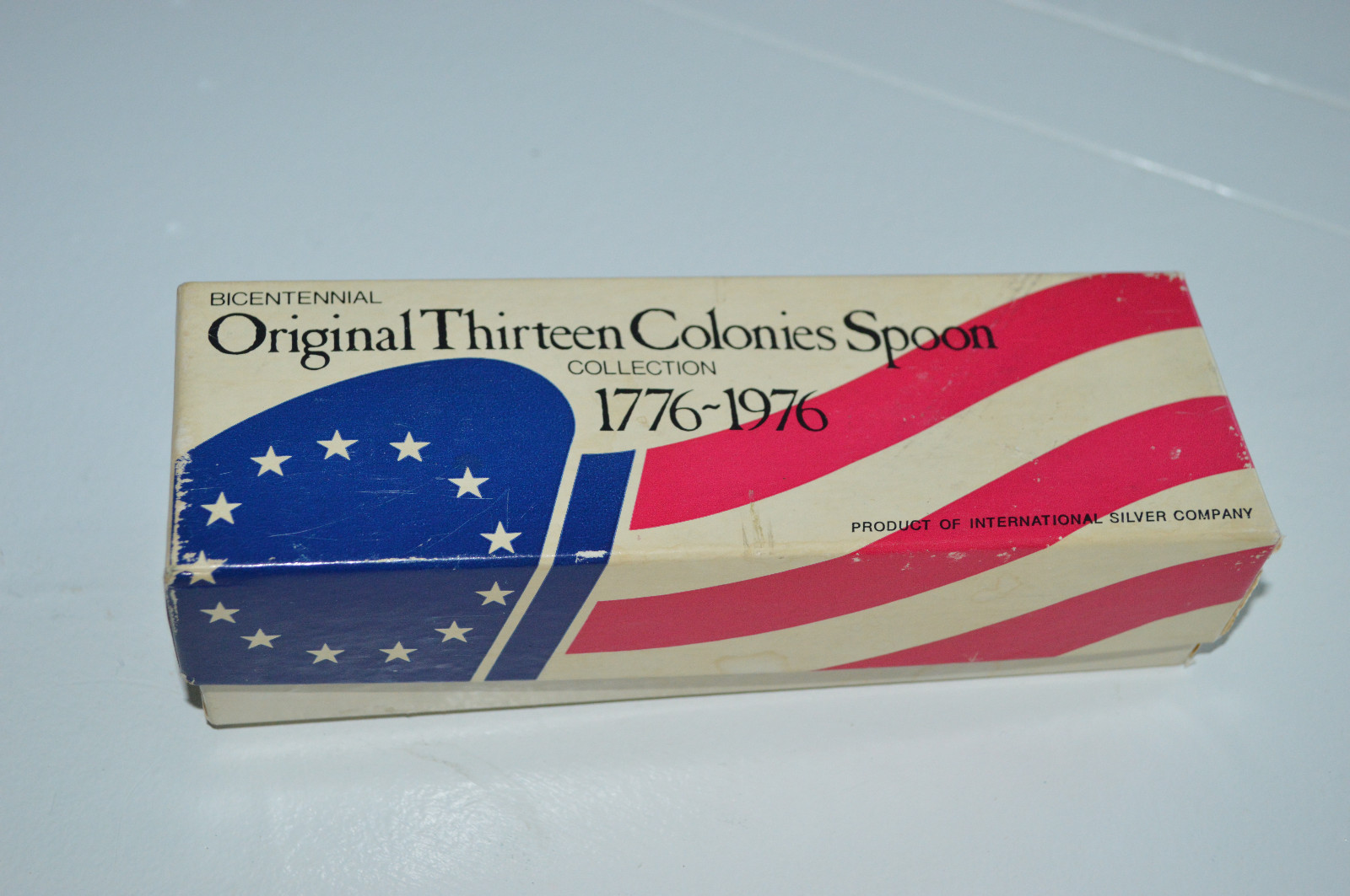 ORIGINAL 13 COLONIES SPOONS Silver Bicentennial 1776-1976 Orig. Packaging Box