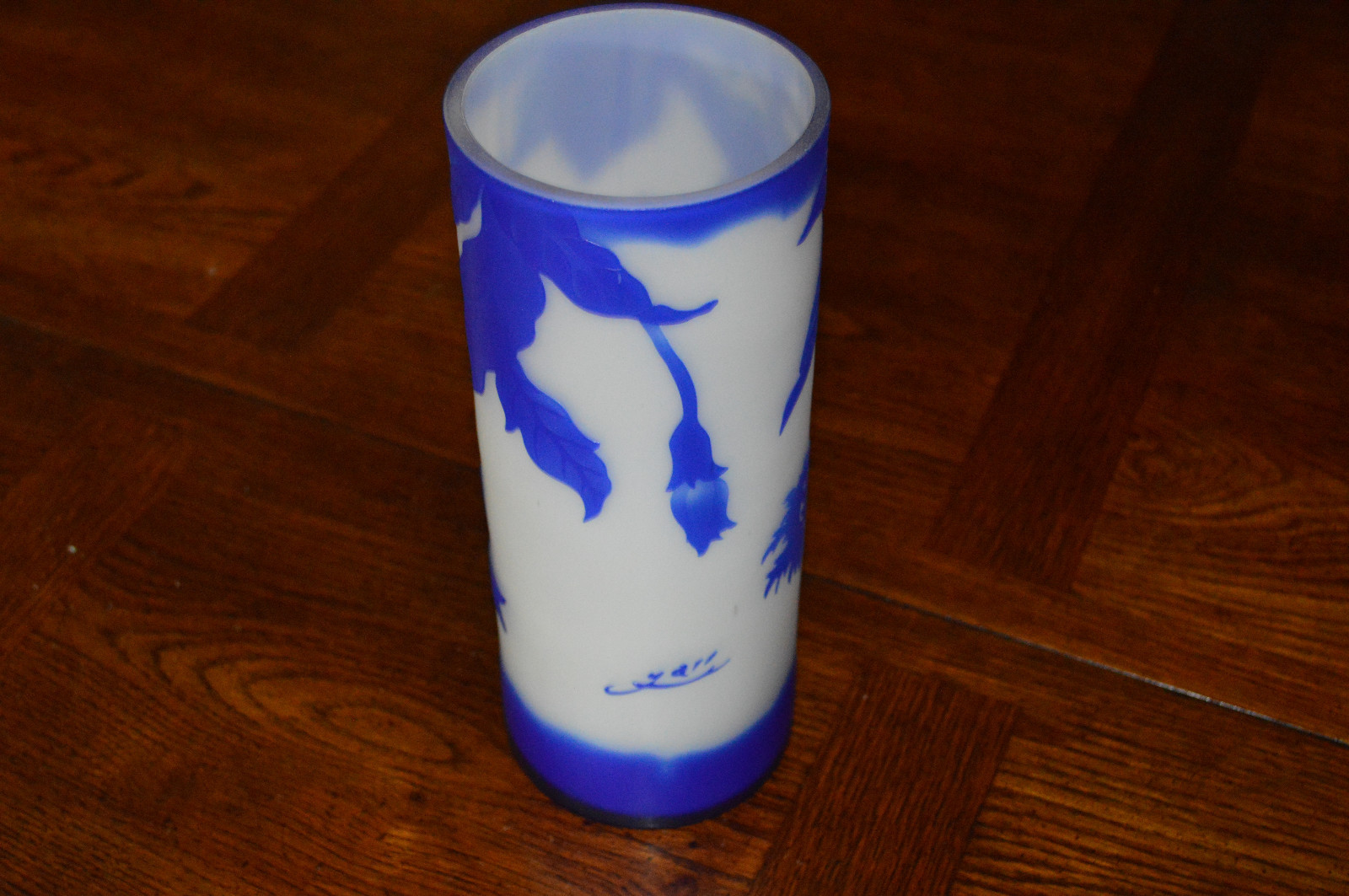 Vintage Bluebird Vase Signed 