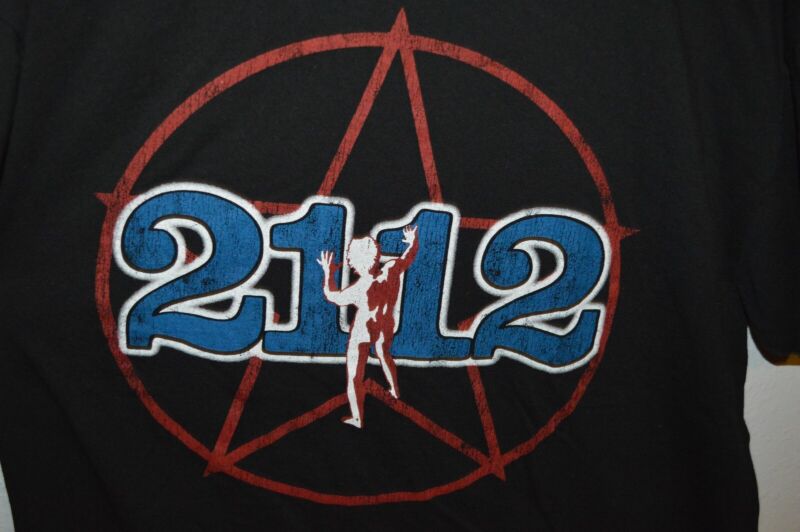 RUSH the band official 2112 retro graphic t shirt mens XXL prog rock tee