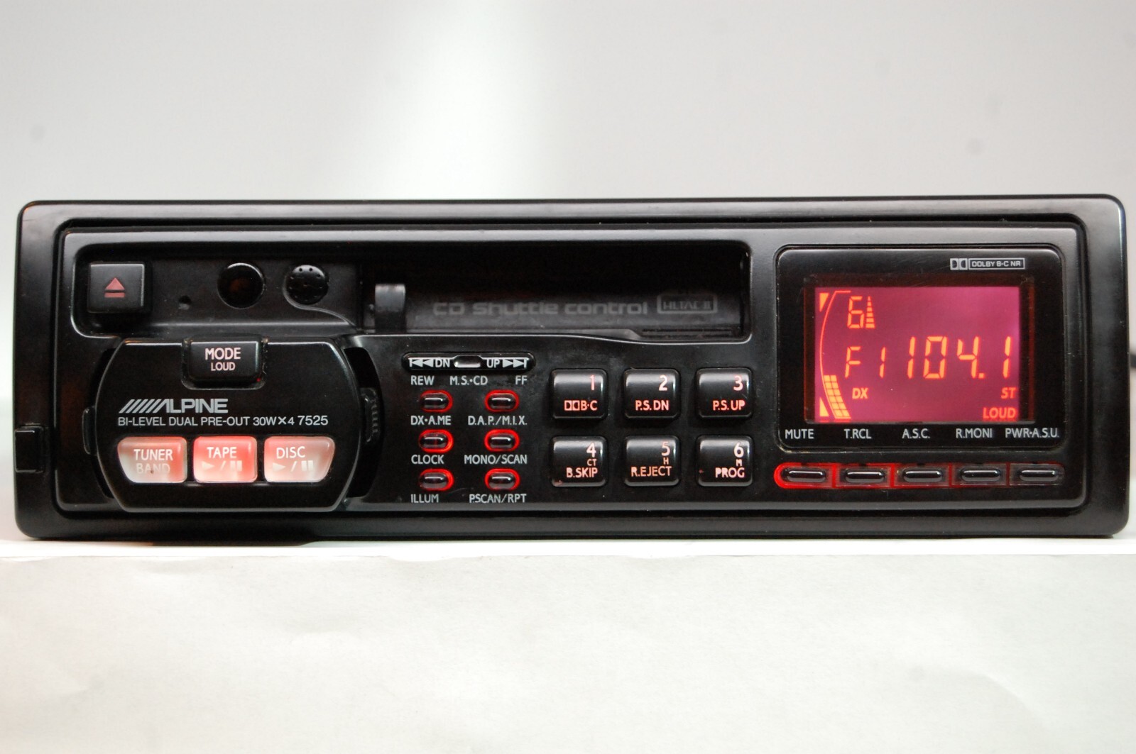 Vintage Alpine 7525 AM/FM cassette car stereo #5