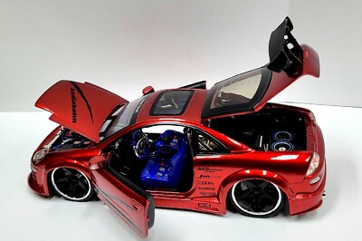 JADA Import Racer 2003 Mitsubishi Eclipse Black 1:24 Diecast