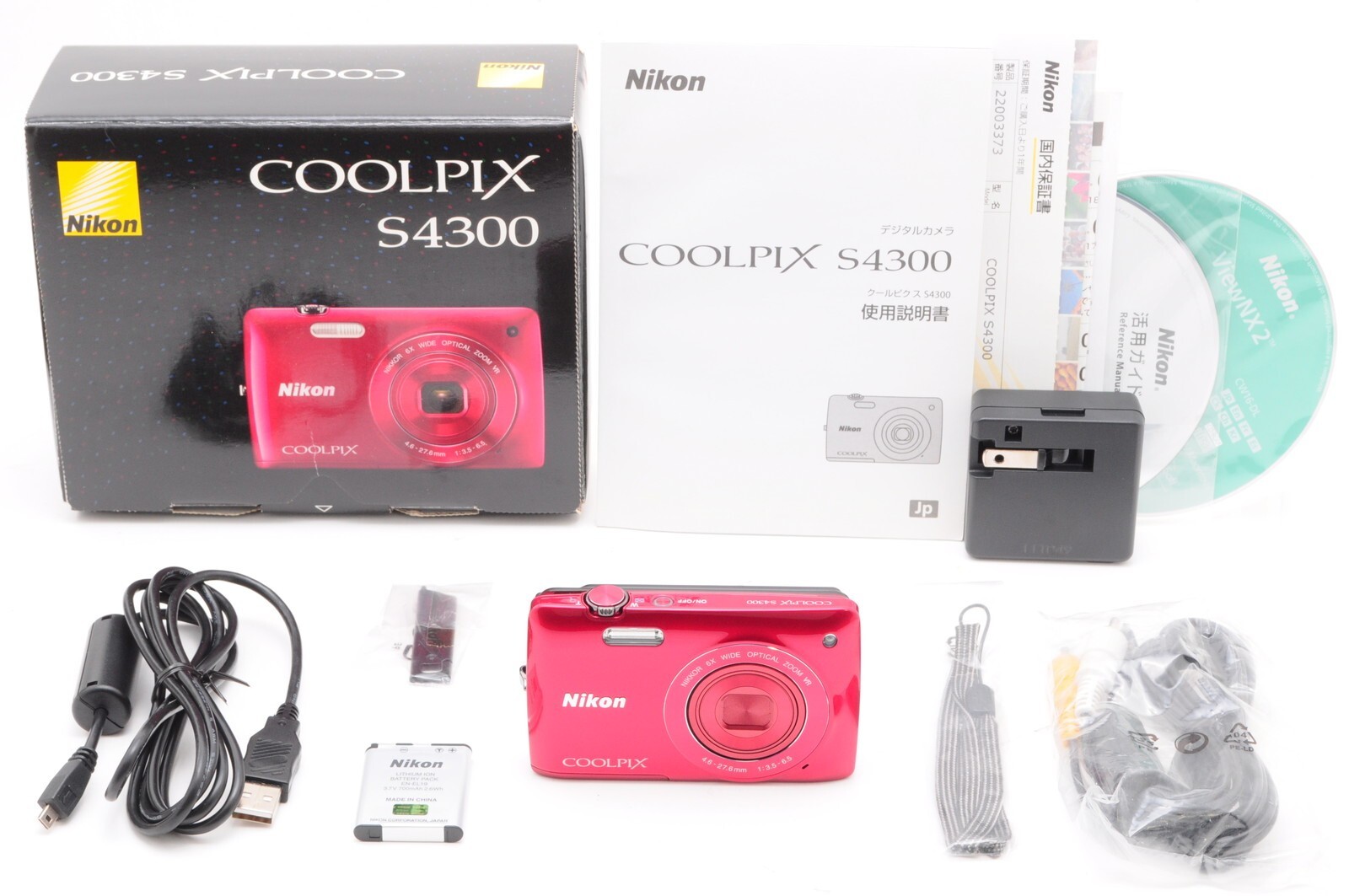 I550\" Nikon COOLPIX S4300 レッド デジタルカメラ Amazon.com : Nikon COOLPIX S4300 16 MP Digital Camera with