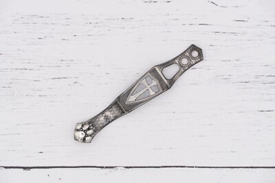 Steel Flame x Ti2 Two Holes Clip   Silver Crusader and Dog Paw