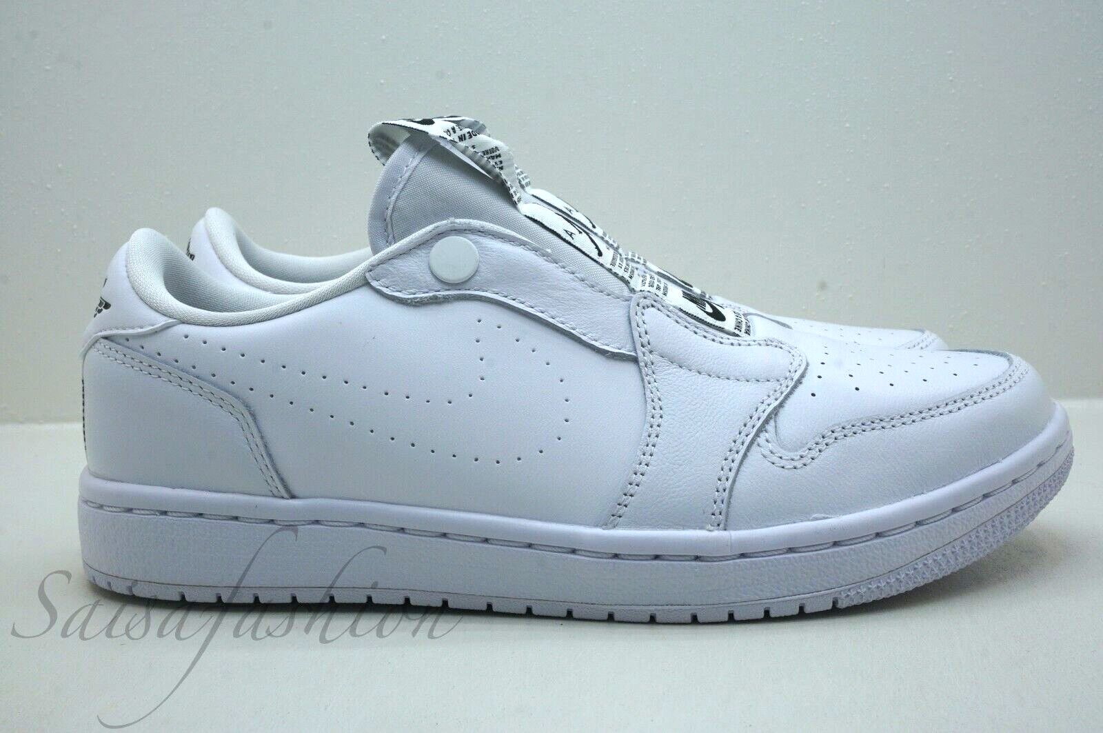 Nike Air Jordan 1 Retro Low Slip On White Black AV3918-100 Women