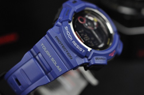 Pre-owned Casio G-shock Watch Mudman G-9300nv-2 Navy Series Solar Power