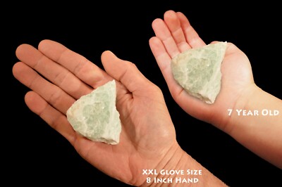 GREEN FLUORITE 3'' 4-7 Oz Rock Mineral Specimen Heart Chakra Healing Crystal