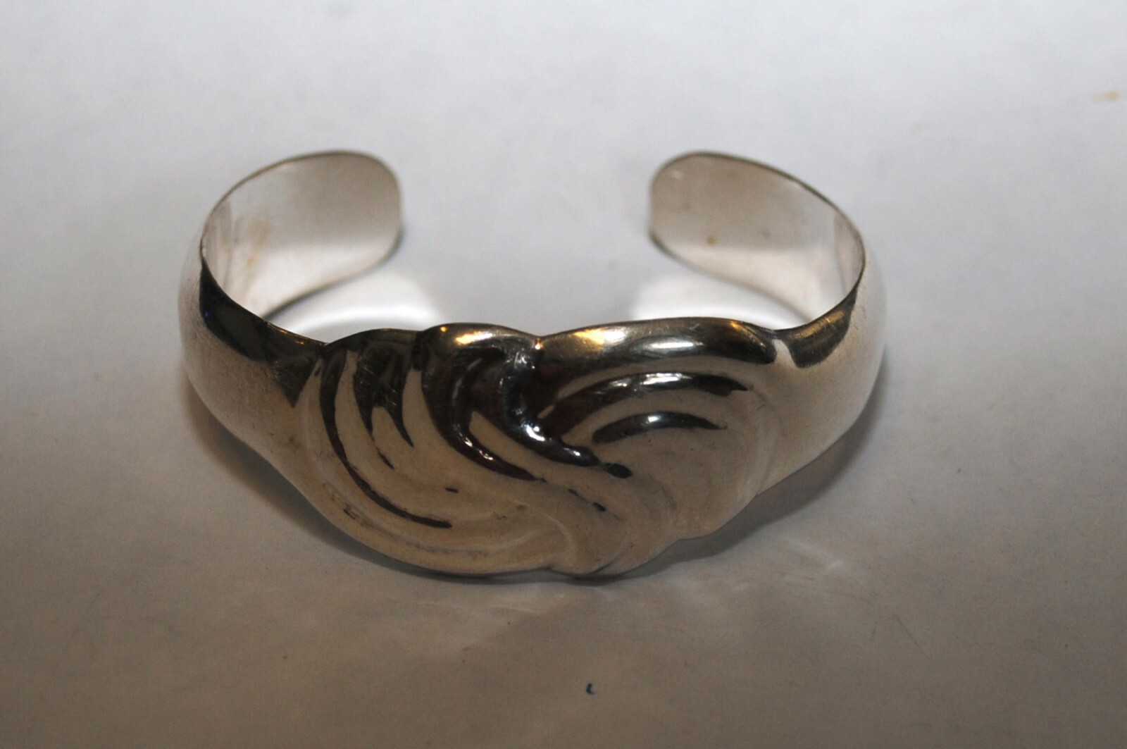 Vintage Mexico TF-25 Cuff Bracelet 925 Sterling Silver 6,5
