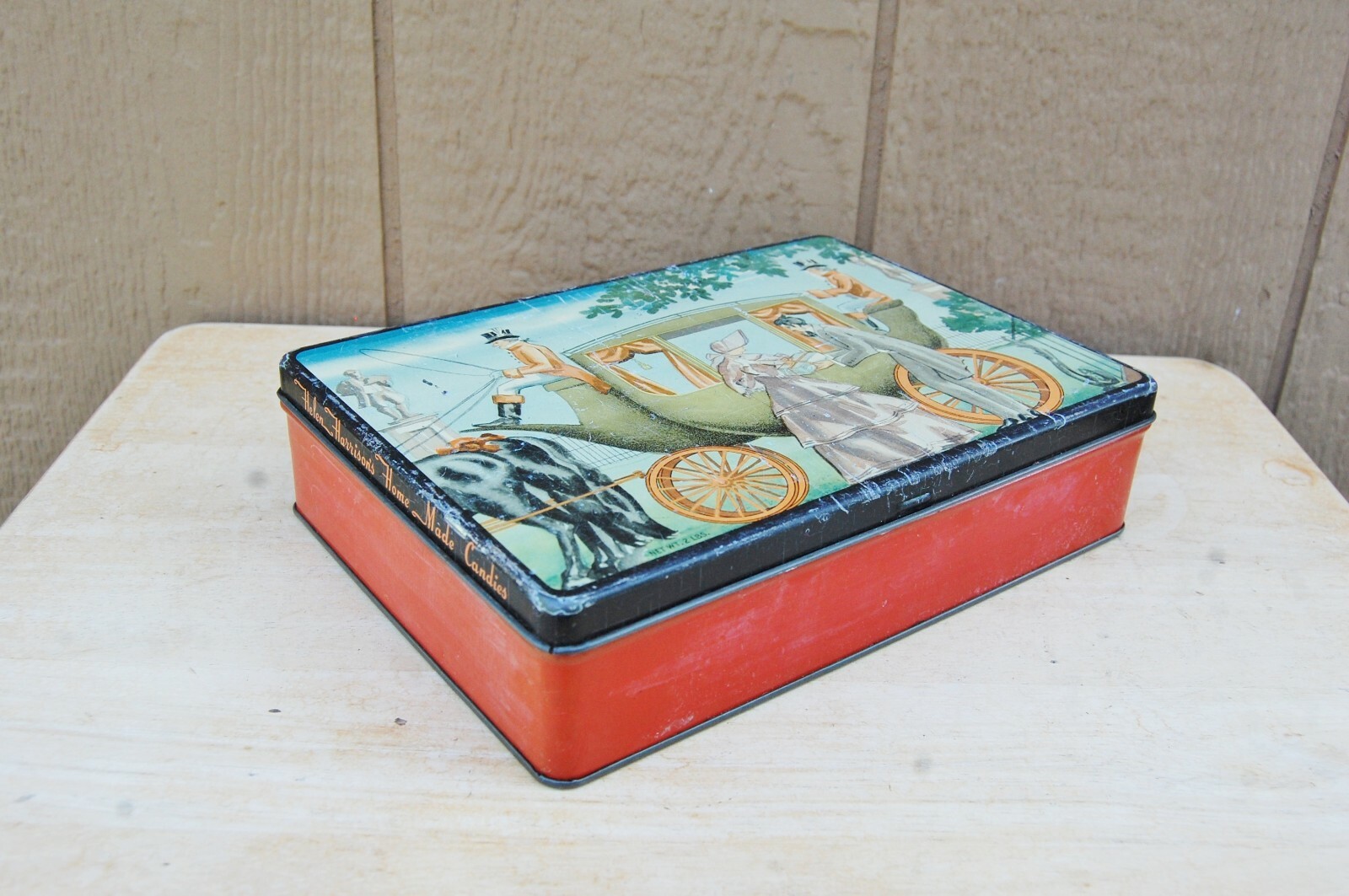 Helen Harrison Candies Candy Tin Metal Box Vintage Chicago