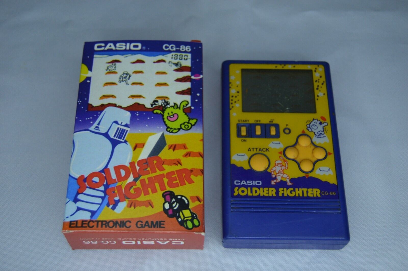 RARE VINTAGE 1984 CASIO CG-86 SOLDIER FIGHTER ELECTRONIC RARE VINTAGE 1984 CASIO CG-86 SOLDIER FIGHTER ELECTRONIC