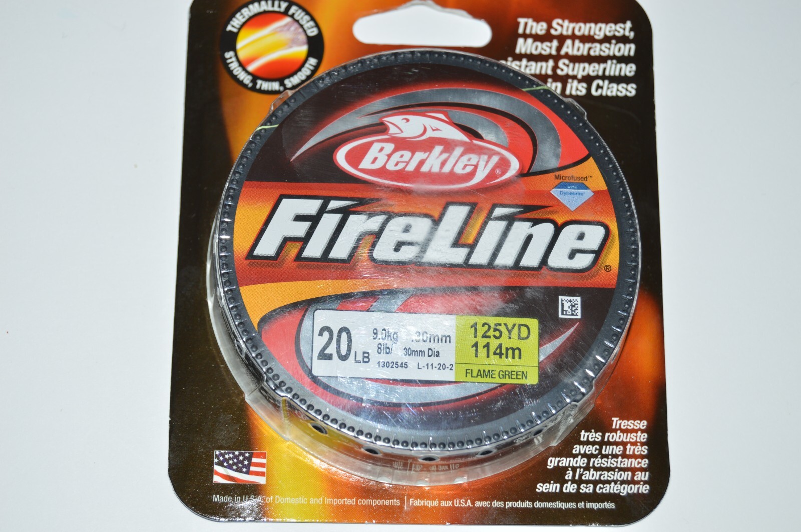 berkley fireline braid braided superline 20lb 125yds flame