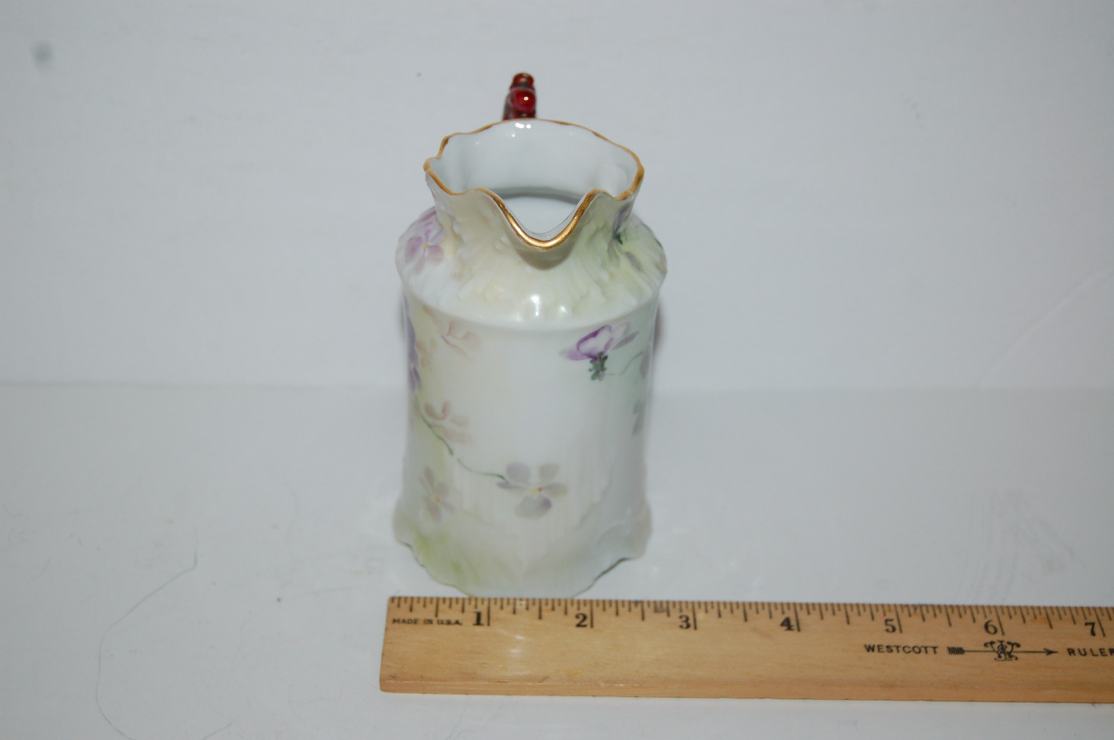 Antique German CT ceramic creamer pitcher hand painted