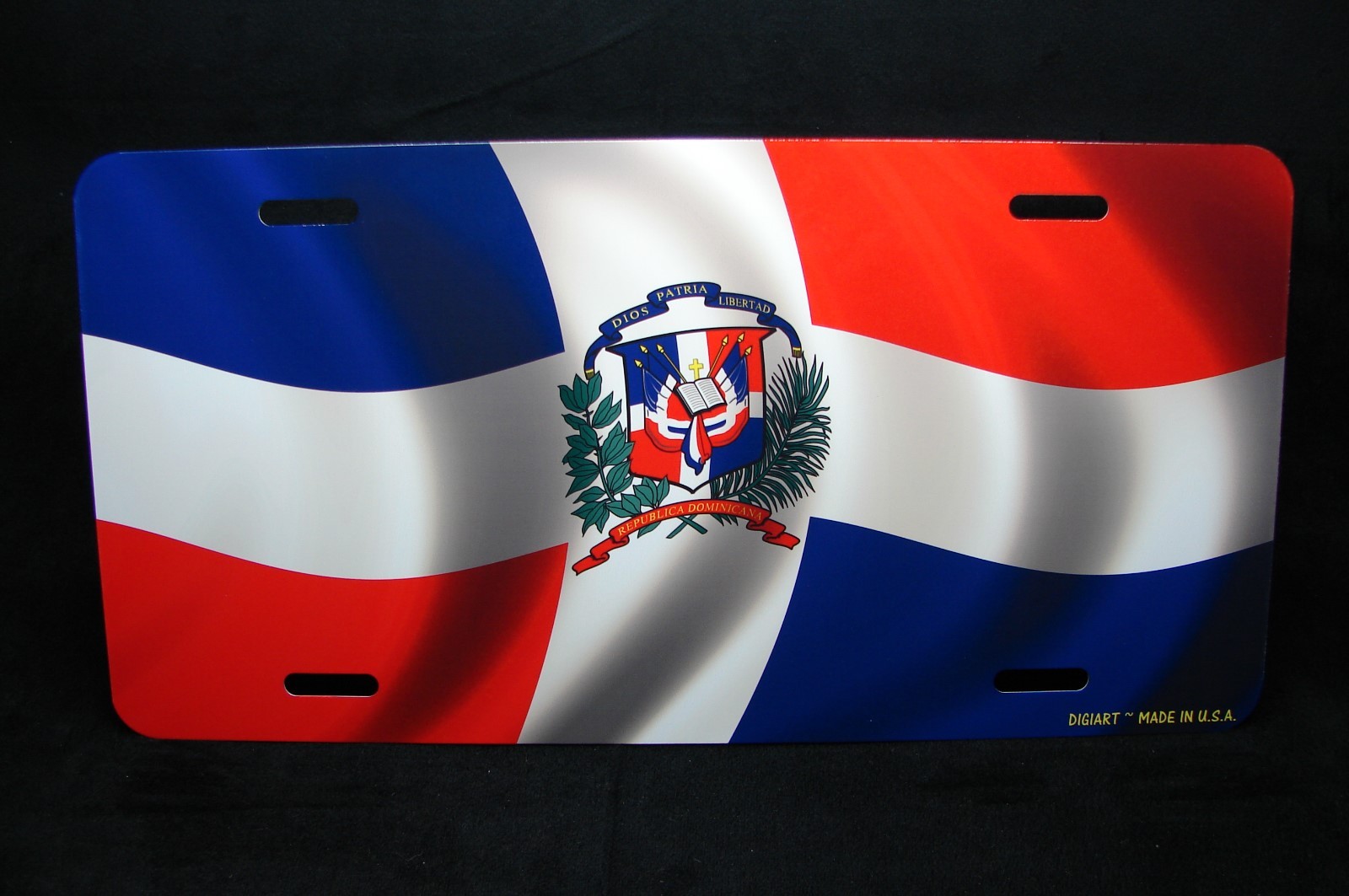 Fahranfänger-Schild Dominikanische Republik Flagge Metall ...