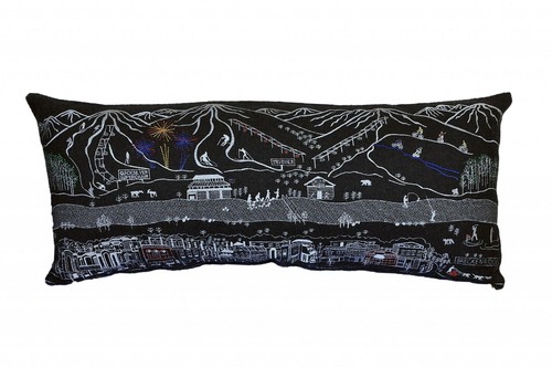 Декоративная подушка для поясницы Breckenridge Nighttime Skyline 35 Black