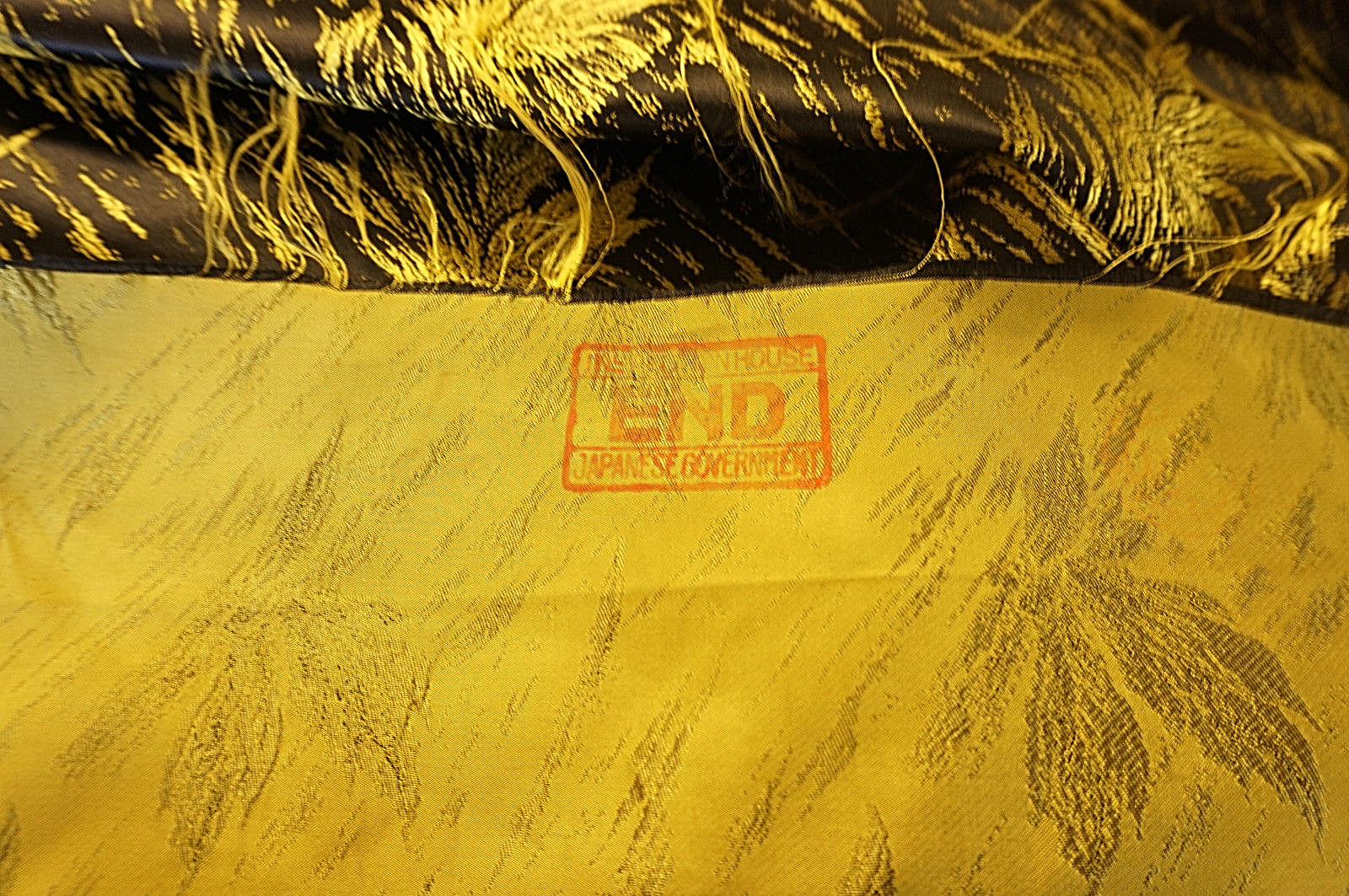 Vintage Silk Brocade  Fabric Mid Century Modern Japanese Special Occasion  Bfab