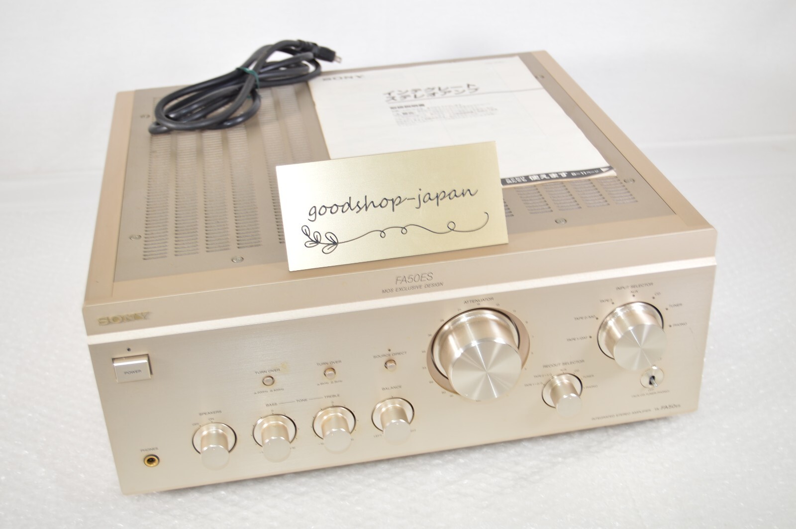 いい音　全段MOS-FET 希少動作品　名機SONY ソニー TA-FA50ES いい音 全段MOS-FET 希少動作品 名機SONY ソニー TA-FA50ES いい
